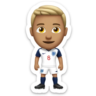 England football player on the wc sticker