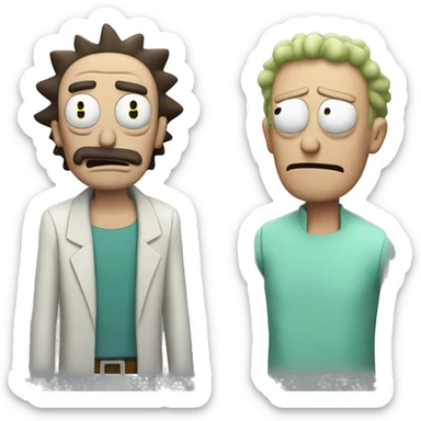 rick and morty sticker