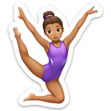 Gymnast girl sticker