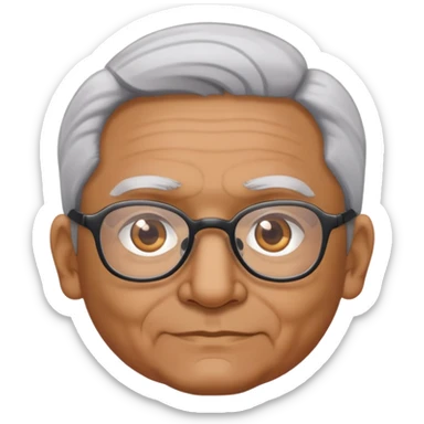 gotee-man-older-glasses-hispanic sticker