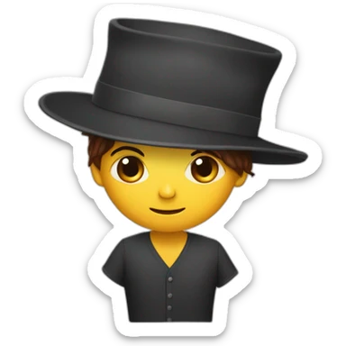 Juwish with kippa  sticker