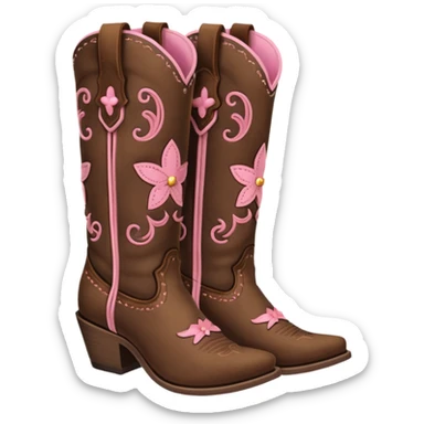 cowgirl boots cute a tiny bit of pink on it NO TEAL  sticker