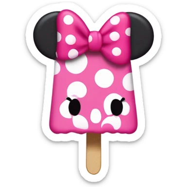 Minnie Mouse popsicle sticker