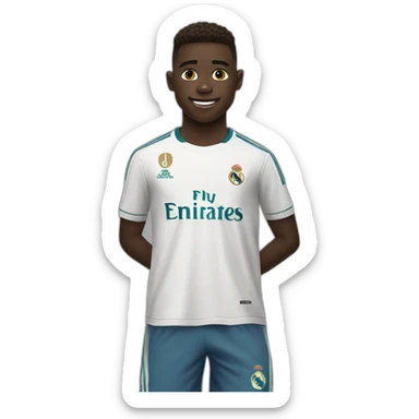 vinicius junior real madrid t shirt sticker