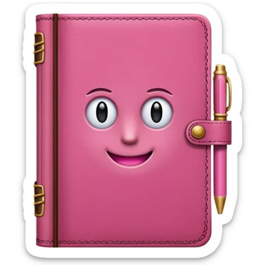 pink diary sticker