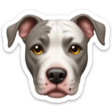 dog pit bull  sticker
