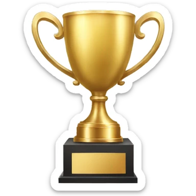 gold trophy sticker