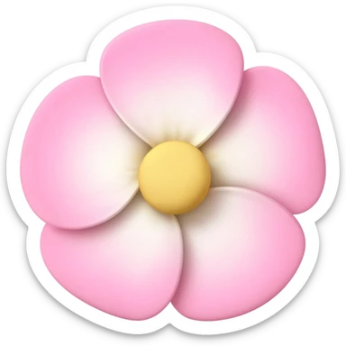 fiore rosa e bianco sticker