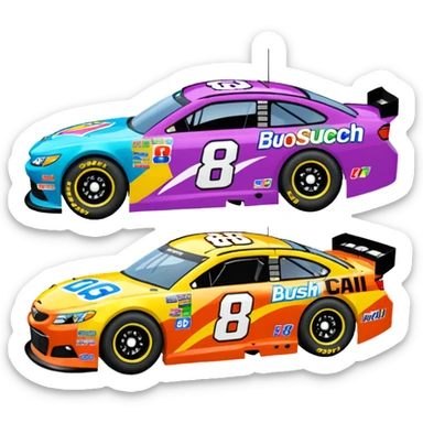 Kyle Busch Car (No. 8) best view sticker