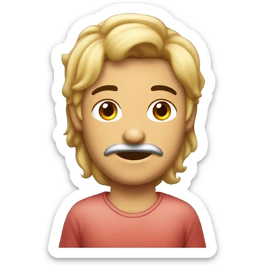 crie um avatar de uma pessoa parda com cabelo cacheado pra frente corte de cabelo americano e com luzes nas pontas do cabelo sticker