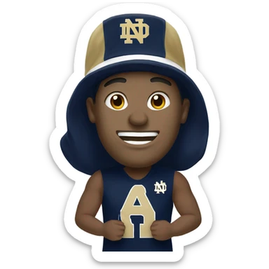 Big Notre Dame fan sticker