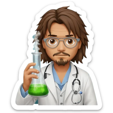 jack sparrow scientist sticker