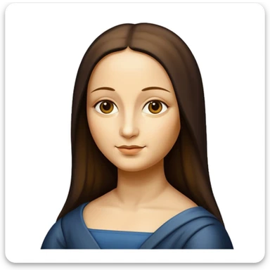 monalisa painting sticker