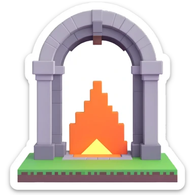 Minecraft End portal sticker