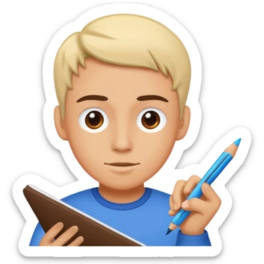 a game with drawing, scribblio sticker