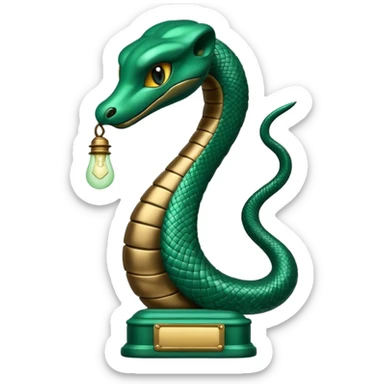 Enfermagem uma lamparina com uma cobra em volta  sticker