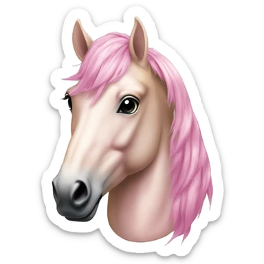 Pink gold stallion (head only) make sure it fits fo the organization  sticker