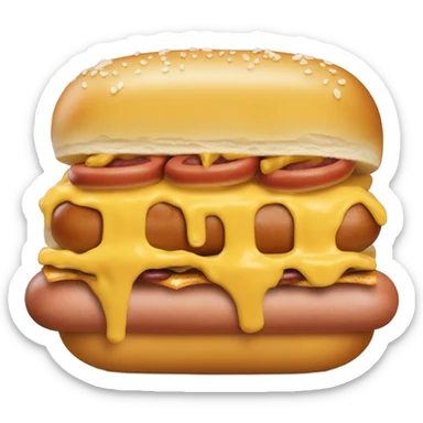 Cheese coney sticker