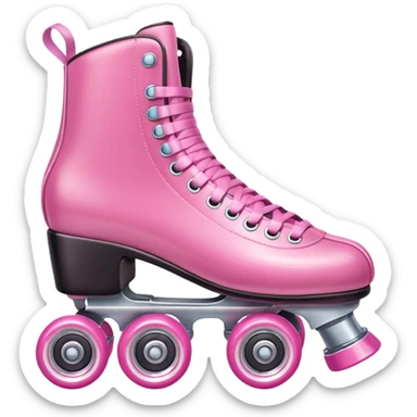 pink roller skates  sticker
