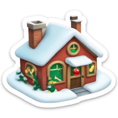 Pin location Christmas theme  sticker