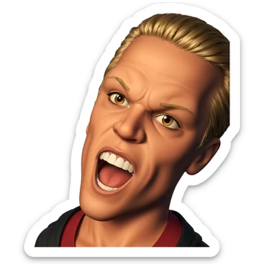 realistic portrait of a boy sticker