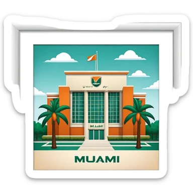 University of Miami sticker