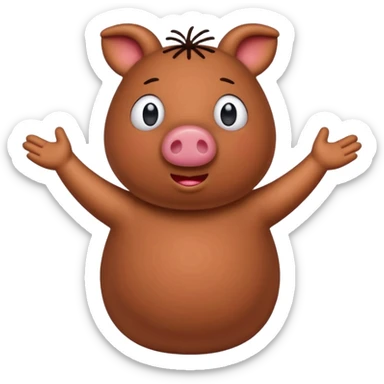 pepa pig kaka gedaan sticker