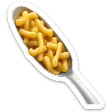 Spoon in macaroni  sticker