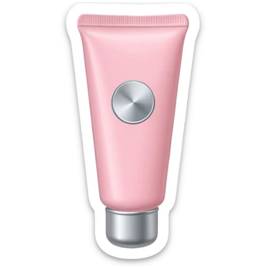 Light pink ointment tube sticker