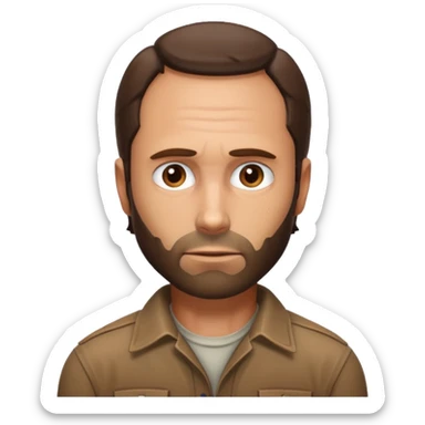 Create Rick Grimes From The Walking Dead sticker