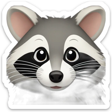 raccoon opossum sticker
