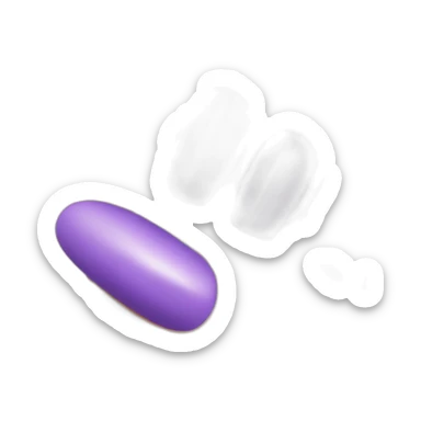 purple manicure nails sticker