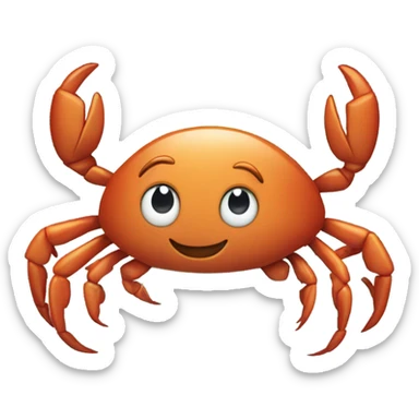 Crab in the shower sticker
