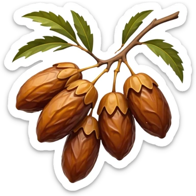 cluster of dates on a branch sticker