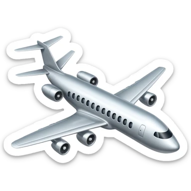 airplane flying sticker