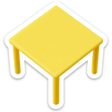 Yellow Children's MEAL Table sticker