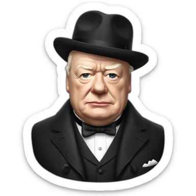 Winston churchill sticker