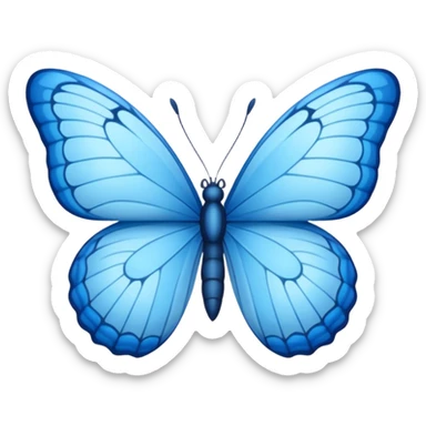 Borboleta  azul  sticker