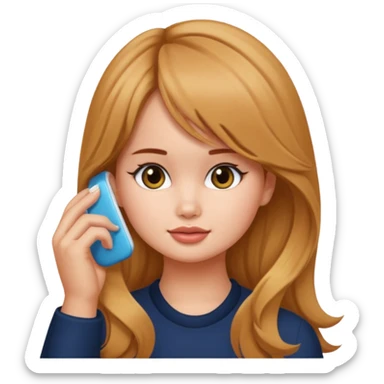debby ryan tucking hair behind ear emoji sticker