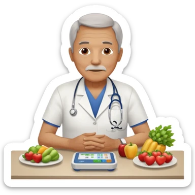 puedes crear una imagen de un abuelo de 63 años con una enfermedad cardiovascular?? pero puedes poner donde creas adecuado ya sea al rededor o donde se vea vbien habitos saludables como buena alimentacion signos vitales.. sticker