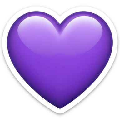Indigo Purple Heart sticker