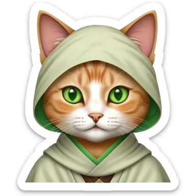 Cat Jedi  sticker