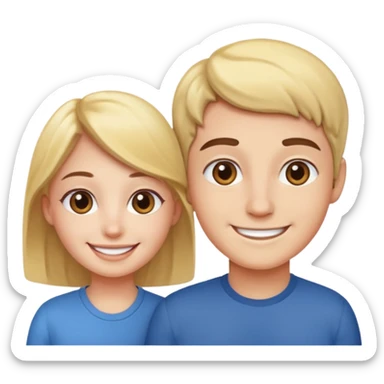 Friend, helper, one person sticker