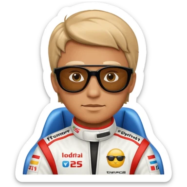 🧍‍♂️🏎️ sticker
