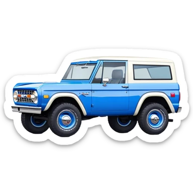 Ford Bronco - Ford (Model Year: 2021) (Iconic colour: Blue) sticker