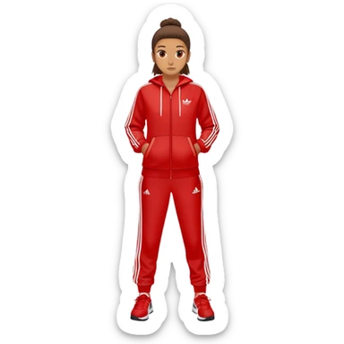 adidas red tracksuit sticker