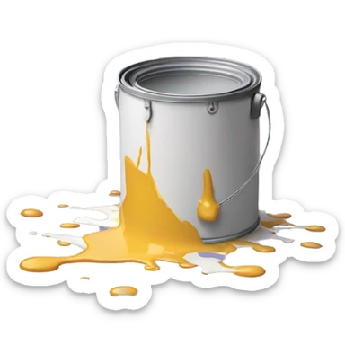 Spilled paint sticker