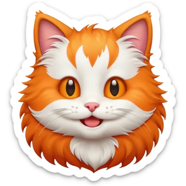 Kitty giggle sticker