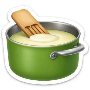 Small icon emoji of list of recipe, minimum details, green #36a767 main color sticker