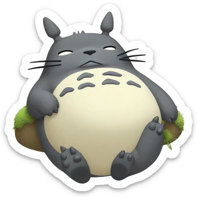 Totoro sleeping  sticker